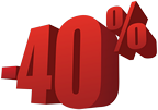 sconto 40%